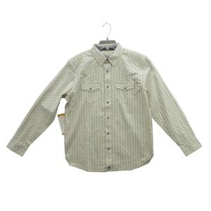 Moon Shine Men Shirt  Medium Western Long Sleeve Outlaw Snap New